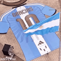 Leo Messi Flag GIF