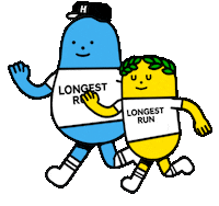 Run Running Sticker by STICKY MONSTER LAB