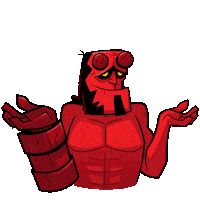 No Idea What Sticker by Hellboy Movie