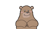 billthebear love heart kawaii i love you Sticker