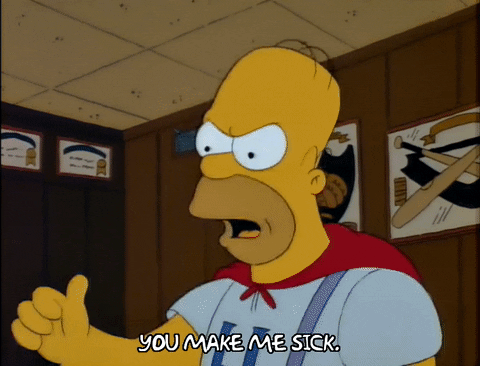 Sick Season 2 GIF by The Simpsons