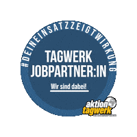 aktiontagwerk aktion-tagwerk aktiontagwerk jobpartnerin jobpartnerinnen Sticker