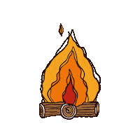 Fire Burn Sticker
