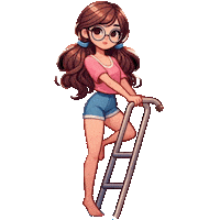 Girl Pool Sticker