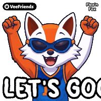 Celebrate Lets Go Sticker by VeeFriends