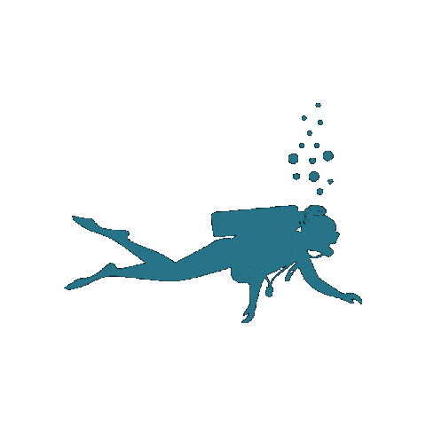 Scuba Diving Sticker by Midwest Mermaids Scuba
