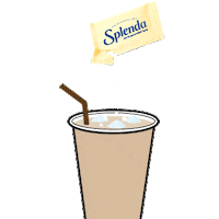SplendaSweeteners latte coffee time iced coffee sweetener Sticker