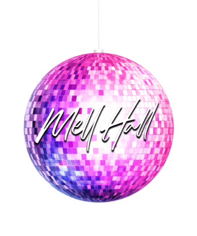 SweatItOutMusic giphyupload disco club sweat mell hall Sticker
