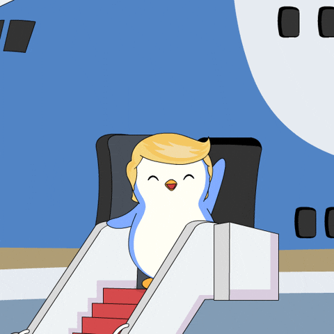 Donald Trump Crypto GIF by Pudgy Penguins