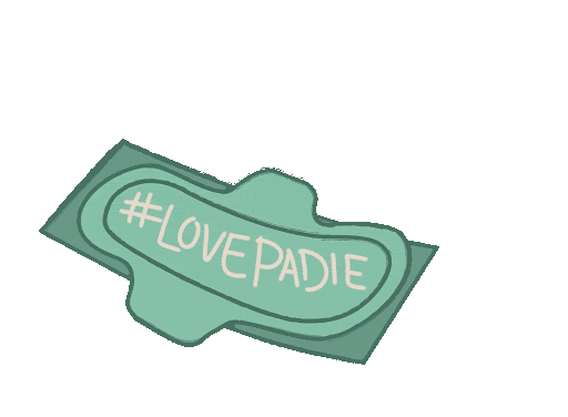 lovepadie giphyupload green pads biodegradable Sticker