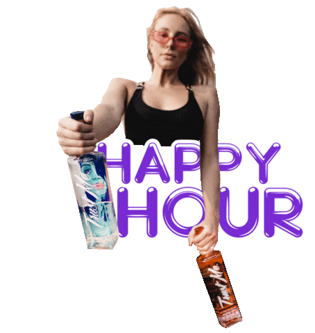 Happy Hour Drinking Sticker by Trust Me Vodka®