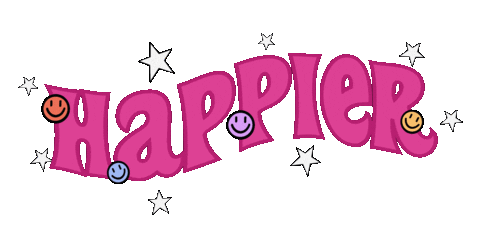 Happy Pink Sticker