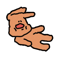 leewalee dog tired ab 강아지 Sticker