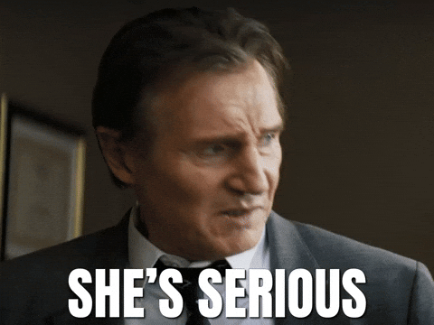 Serious Liam Neeson GIF by The Lonely Island