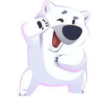 Happy Polar Bear Sticker by Words With Friends