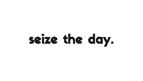 Seize The Day Quote Sticker by BroadwayWorld