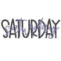 Saturday Weekday Sticker