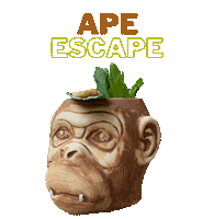 Monkey Cocktail Sticker by Villa Grigio 46