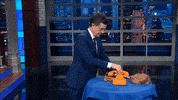 stephen colbert trump phone GIF by The Late Show With Stephen Colbert