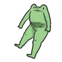 Frog Takashi Sticker by Nou
