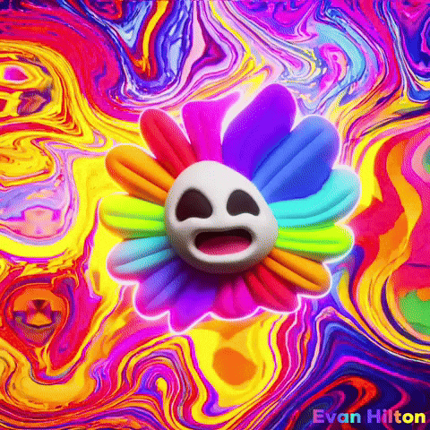 Glitch Rainbow GIF by Evan Hilton