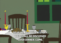 table turkey GIF by South Park 