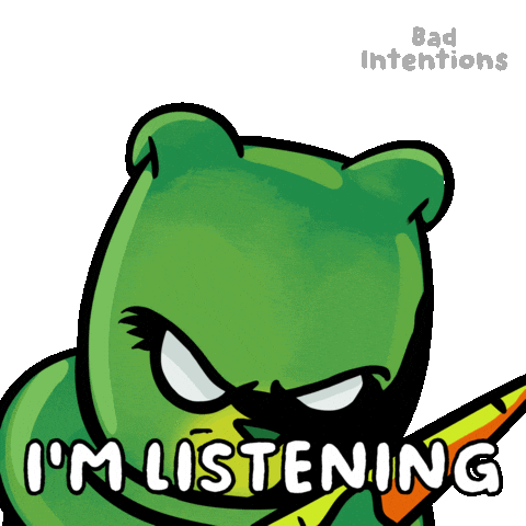 Listen Go On Sticker by VeeFriends