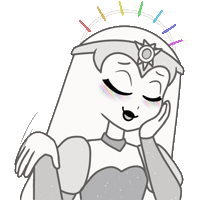 Rainbow Blushing Sticker