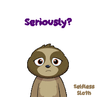 Sloth Seriously Sticker by VeeFriends