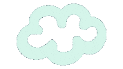Cloud Wolk Sticker by Okido Creations