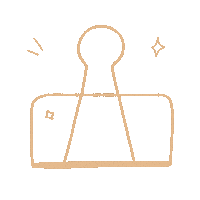 Stationery Paperclip Sticker