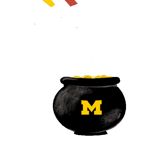 St Patricks Day Rainbow Sticker by University of Michigan