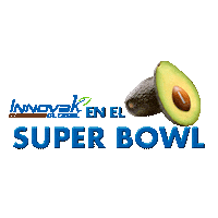 innovakglobal football super bowl avocado superbowl Sticker