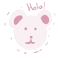 Bear Hello Sticker