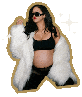 Pregnancy Expecting Sticker by Lauren Messiah