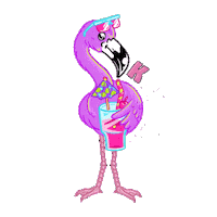Flamingo Sticker by Knobby
