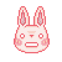 Vinylesque twitch creepy bunny rabbit Sticker