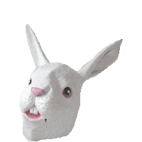 halloween bunny STICKER by imoji