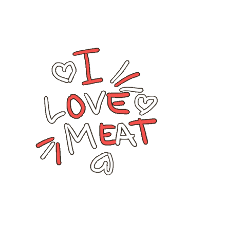 fleischglueck bbq meat beef fleisch Sticker
