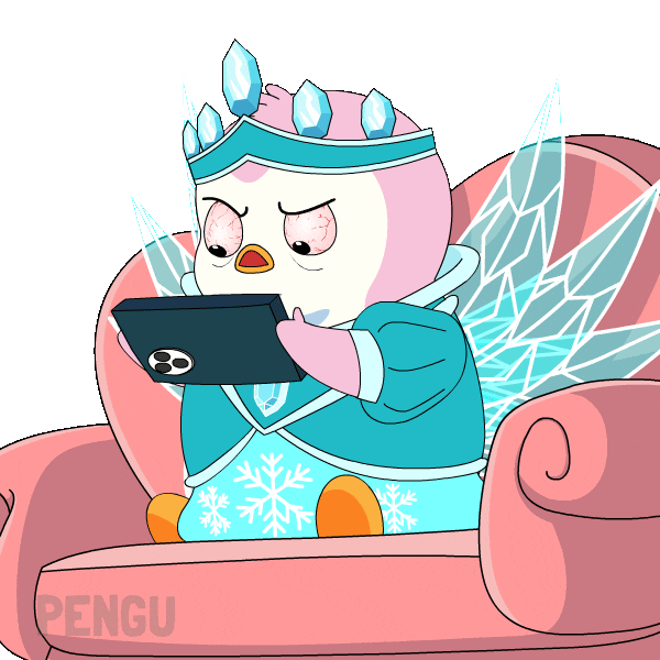 Tired Penguin Sticker by Pudgy Penguins