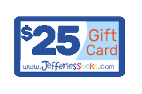 Gift Card Sticker by Jefferies Socks