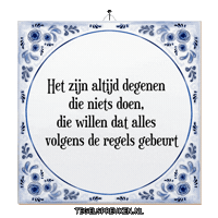 Wijsheid Spreuk Sticker by Tegelspreuken.nl
