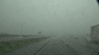 Heavy Rain on Interstate as Potential Tropical Storm Approaches Florida