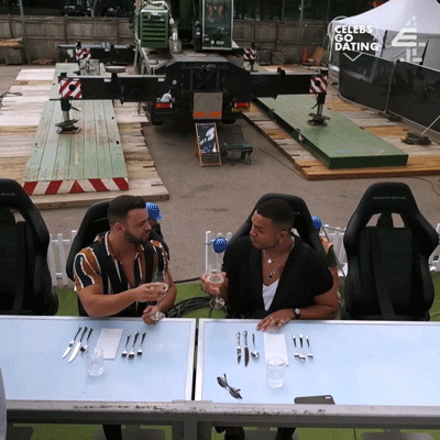 CelebsGoDatingE4 giphyupload dinner celebrity high GIF