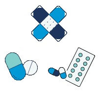 RPhontheGo medicine healthcare pills pharmacy Sticker