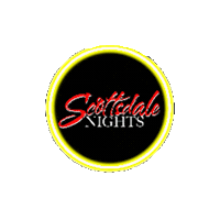 Circle Sticker by Scottsdale Nights