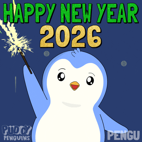 Happy New Year Penguin GIF by Pudgy Penguins