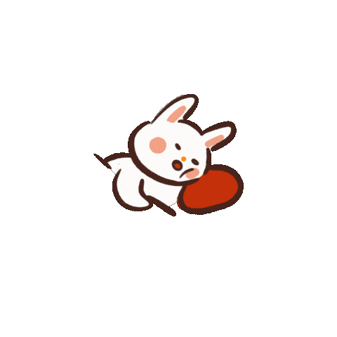 Bunny Sleeping Sticker