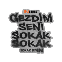 InStreet sokak instreet sokaksenin in street Sticker
