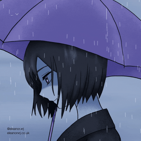 EleanorXRJ anime animation illustration rain GIF